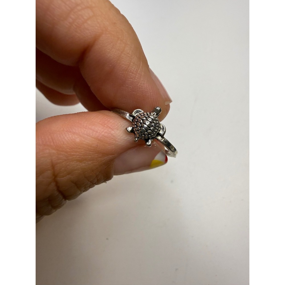 Sterling Silver Turtle Ring Size 6.5 Sea Creature Animal Jewelry